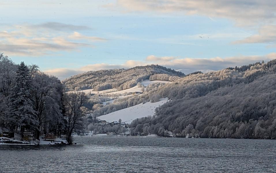 Vue lac hiver