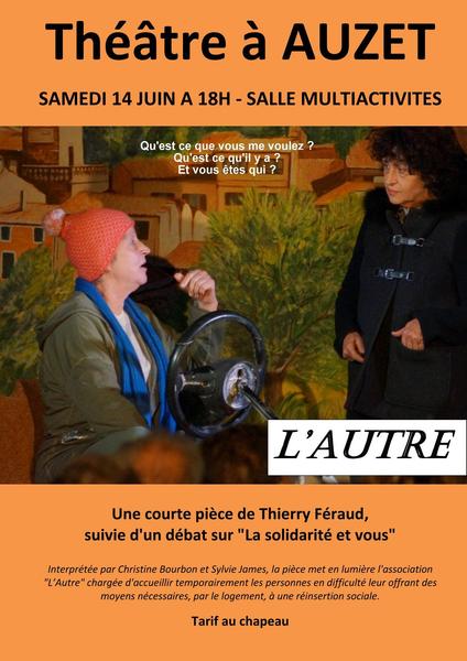 Théâtre à Auzet suivi d'un débat_Auzet