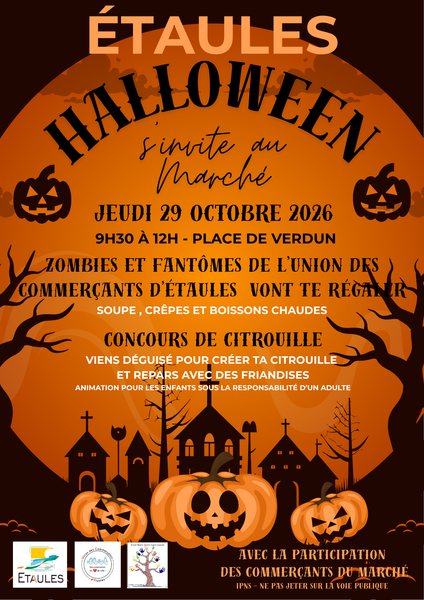 Halloween s'invite au marché