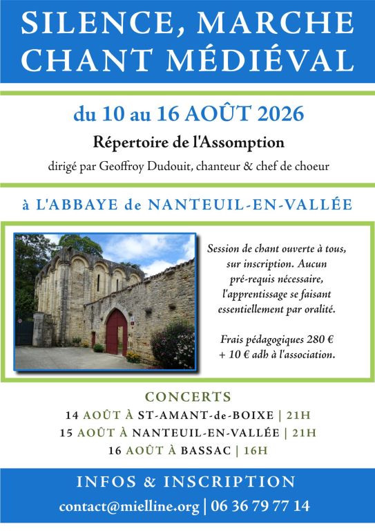 Silence, marche et chant médiéval