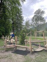 parcours en bois pour enfants