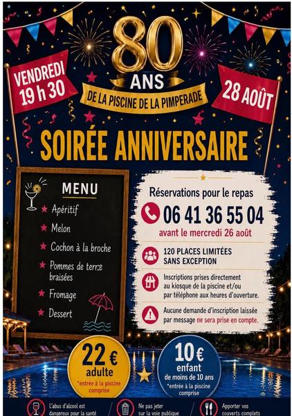 La Piscine de la Pimperade fête ses 80 ans !