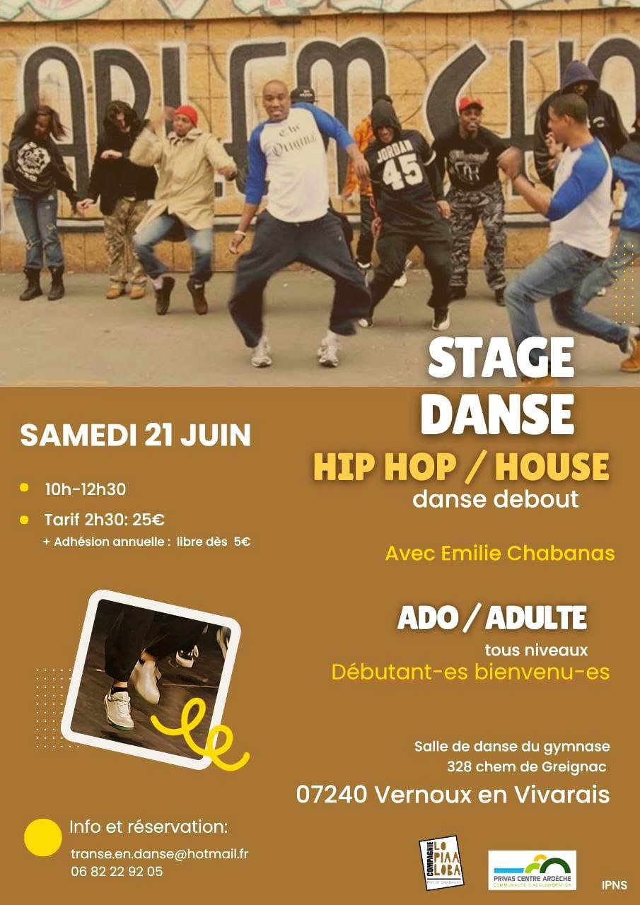 Rendez-vous futés ! : Stage Danse hip-hop / house (danse debout) pour ados et adultes