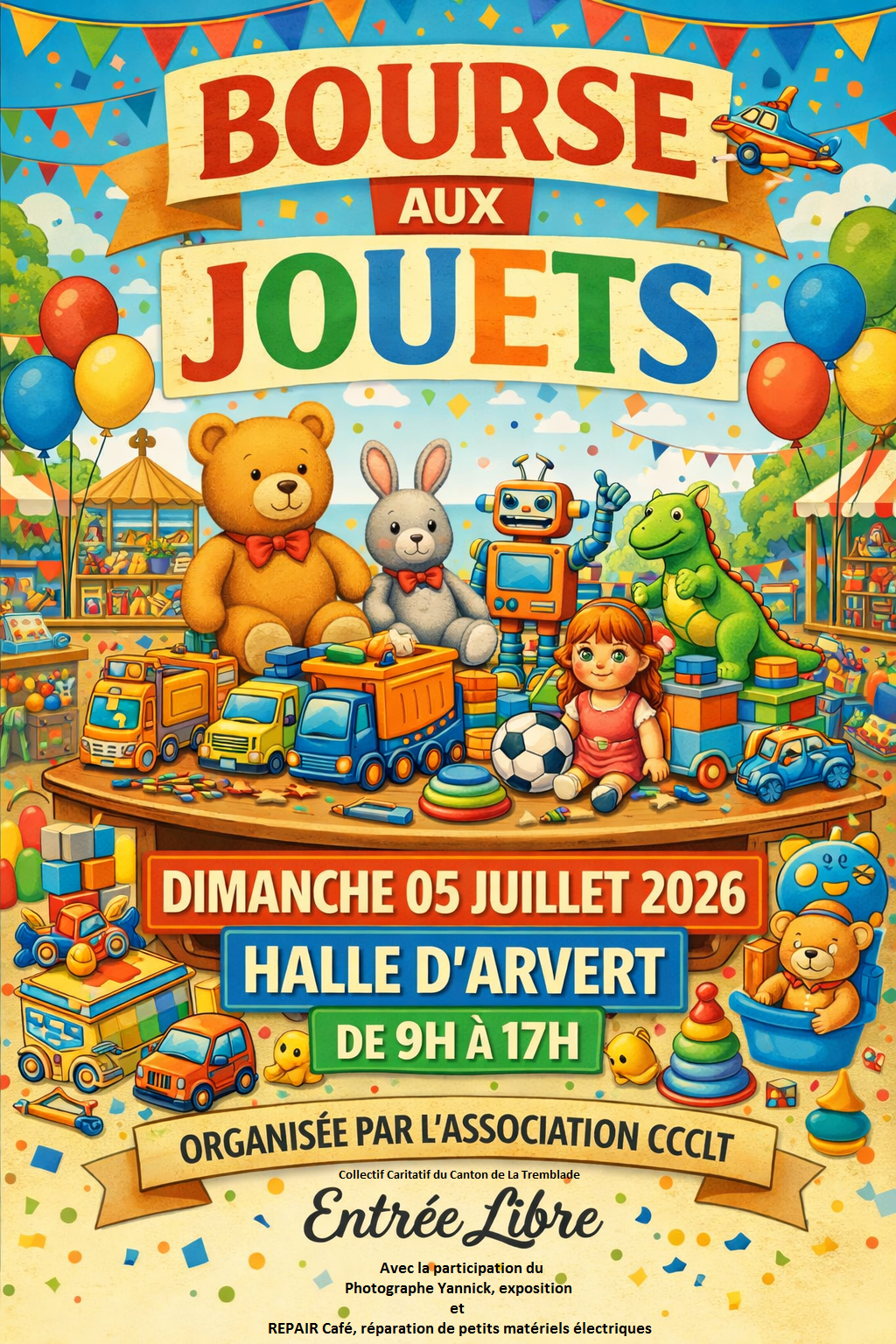 Bourse aux Jouets du Collectif Caritatif du Canton La Tremblade
