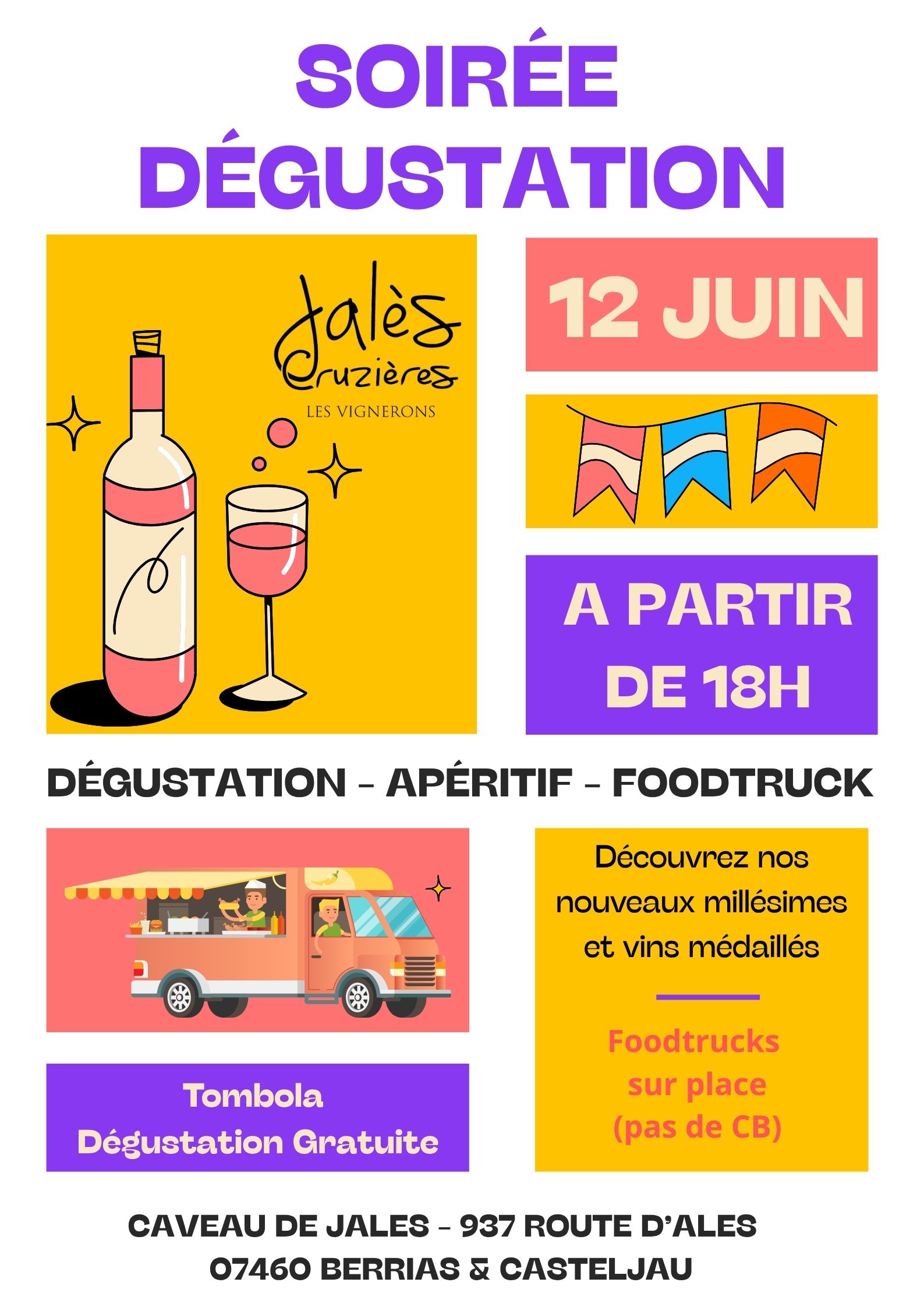 Soirée dégustation au Caveau de Jalès