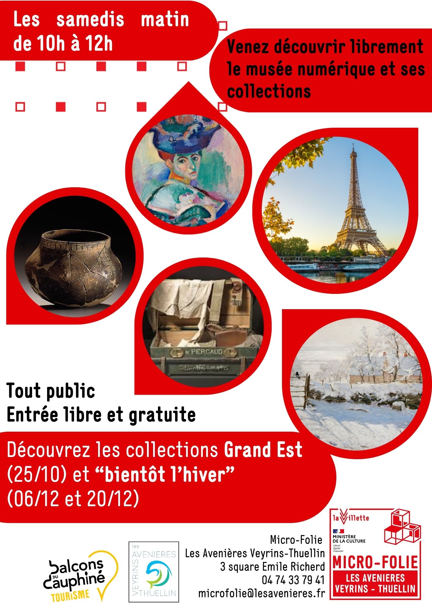 Visite libre du musée numérique de la Micro-Folie_Les Avenières Veyrins-Thuellin