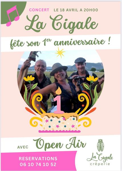 La Cigale fête son 1er anniversaire !