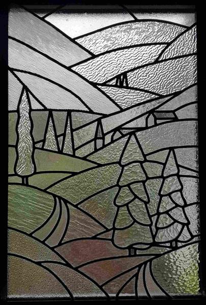 Vitrail réalisé par l'atelier Au cœur du vitrail 