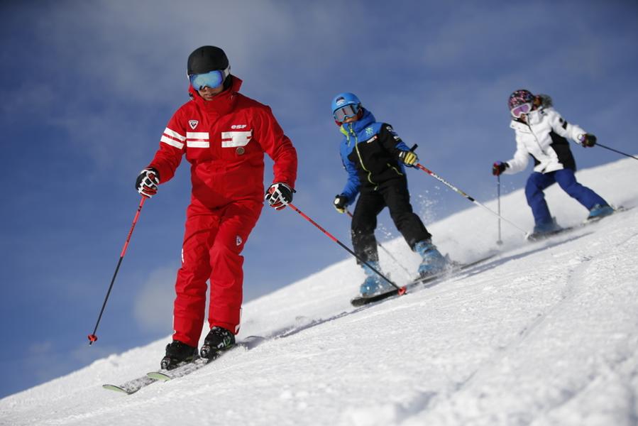 Cours de ski avec l'ESF