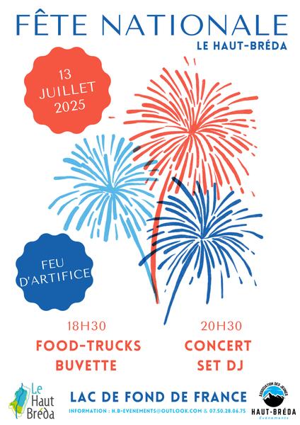 Feu d'artifice de la fête nationale