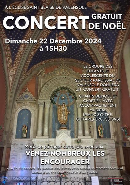 Concert de Noël gratuit Le 22 déc 2024