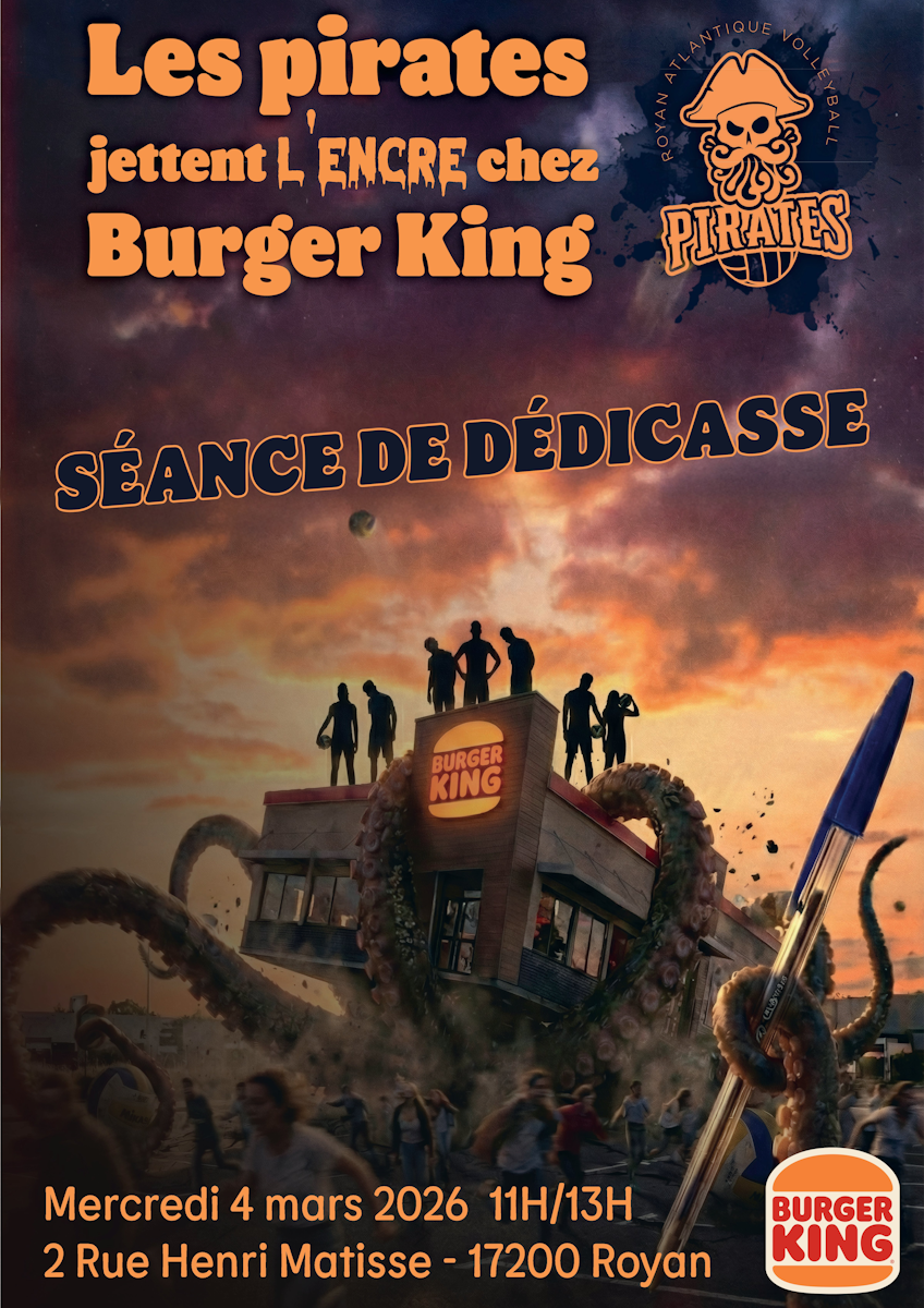 Séance de dédicace du club Royan Atlantique Volley-Ball Les Pirates