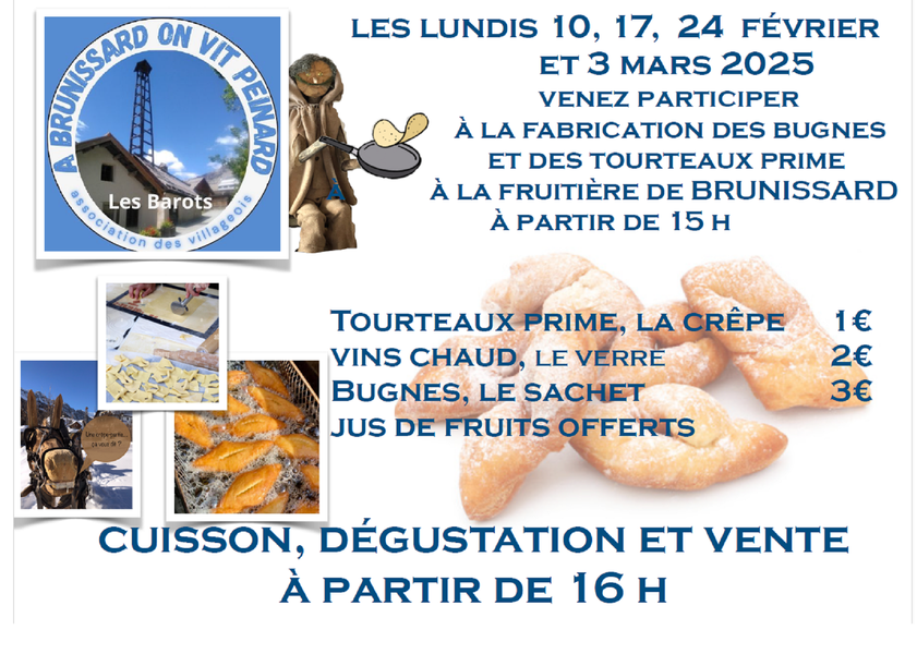 For gourmets of all ages - © Association Les Barots Bonus bugnes and cakes!_Arvieux - © Association Les Barots