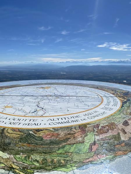 Table d'orientation du Crêt de la Goutte_Chézery-Forens