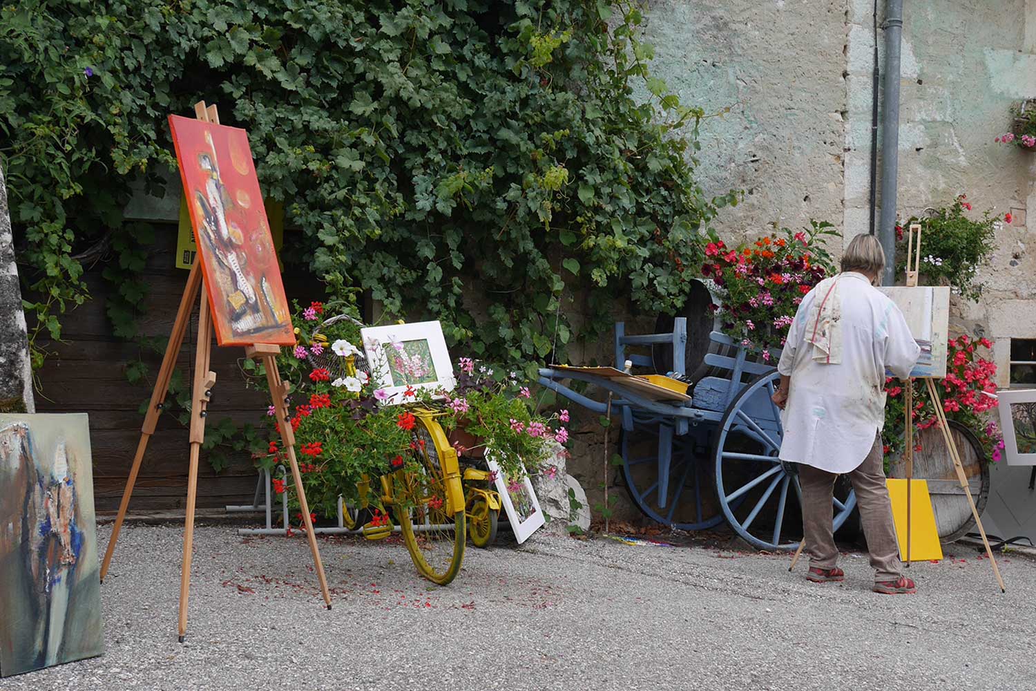 Exposition de peintures au Caveau Bugiste à Vongnes