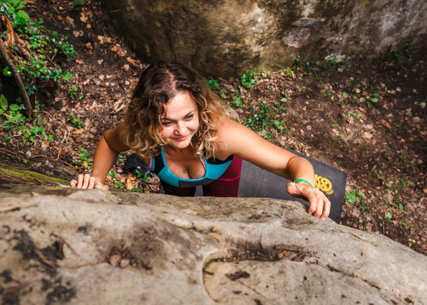 Les Grès d'Annot bouldering climbing site