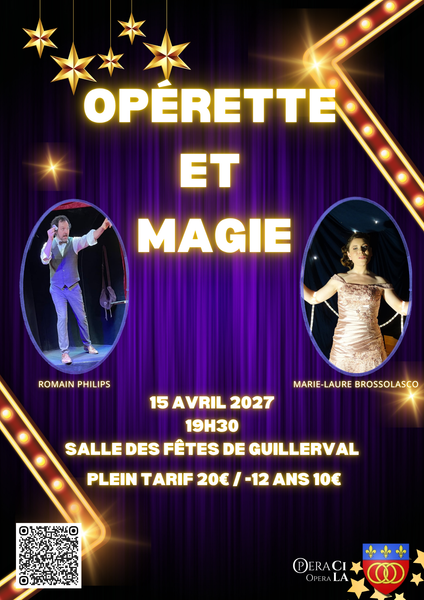 Affiche Opu00e9rette et Magie