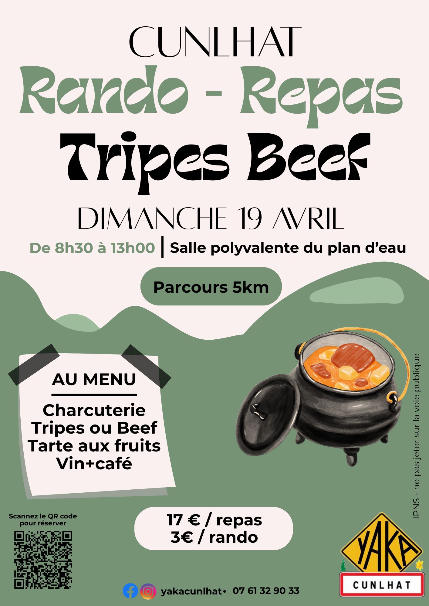 Rando – Repas tripes / beef // Cunlhat