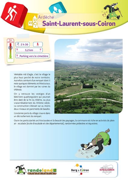Randoland - jeu de piste pour enfants à  St Laurent sous Coiron