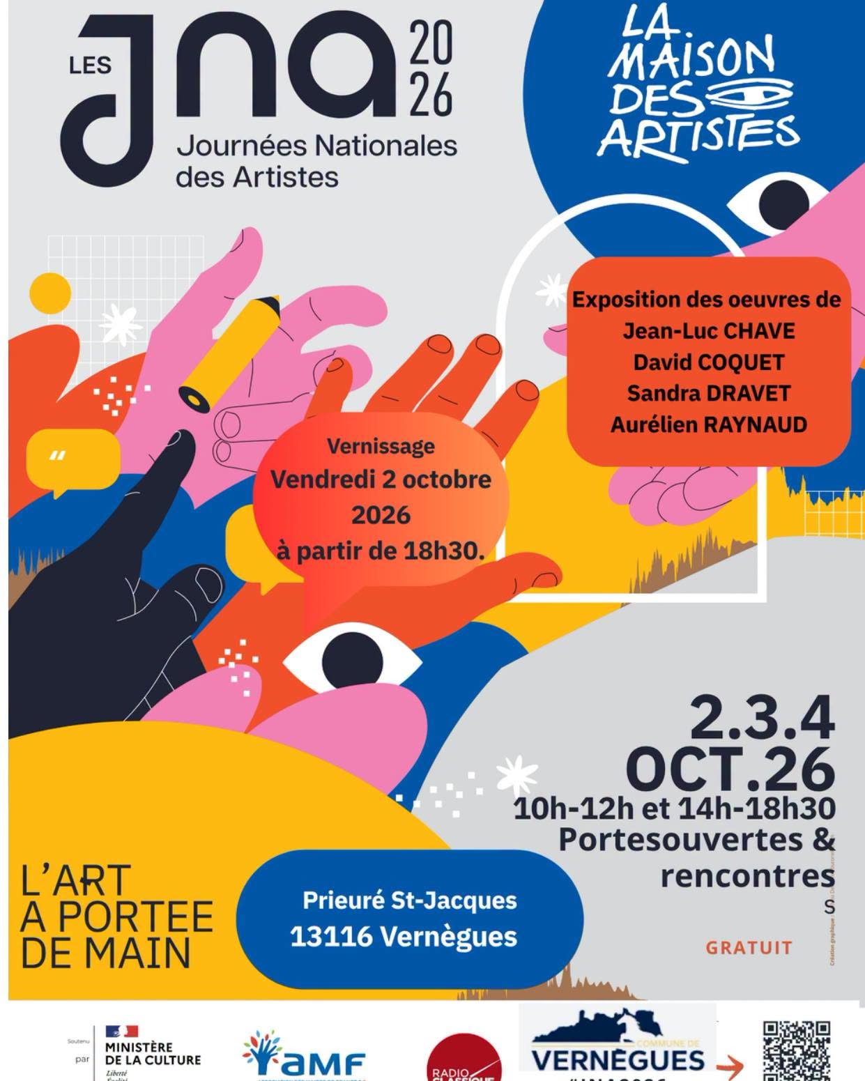 Journée Nationale des Artistes : exposition à Vernègues