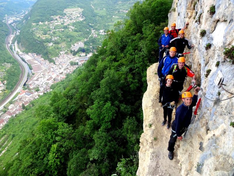 Via ferrata dans l'Ain