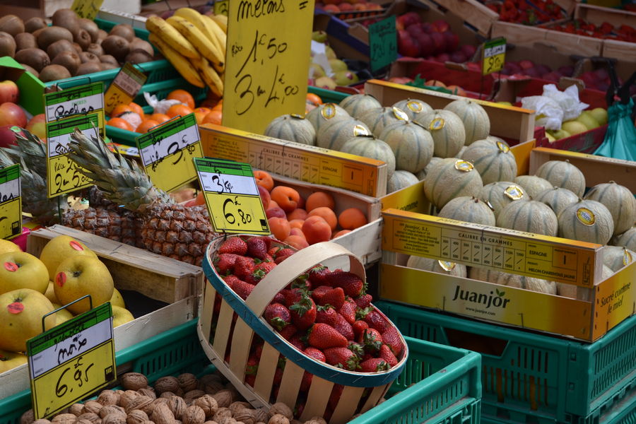 Fruits et légumes au marché