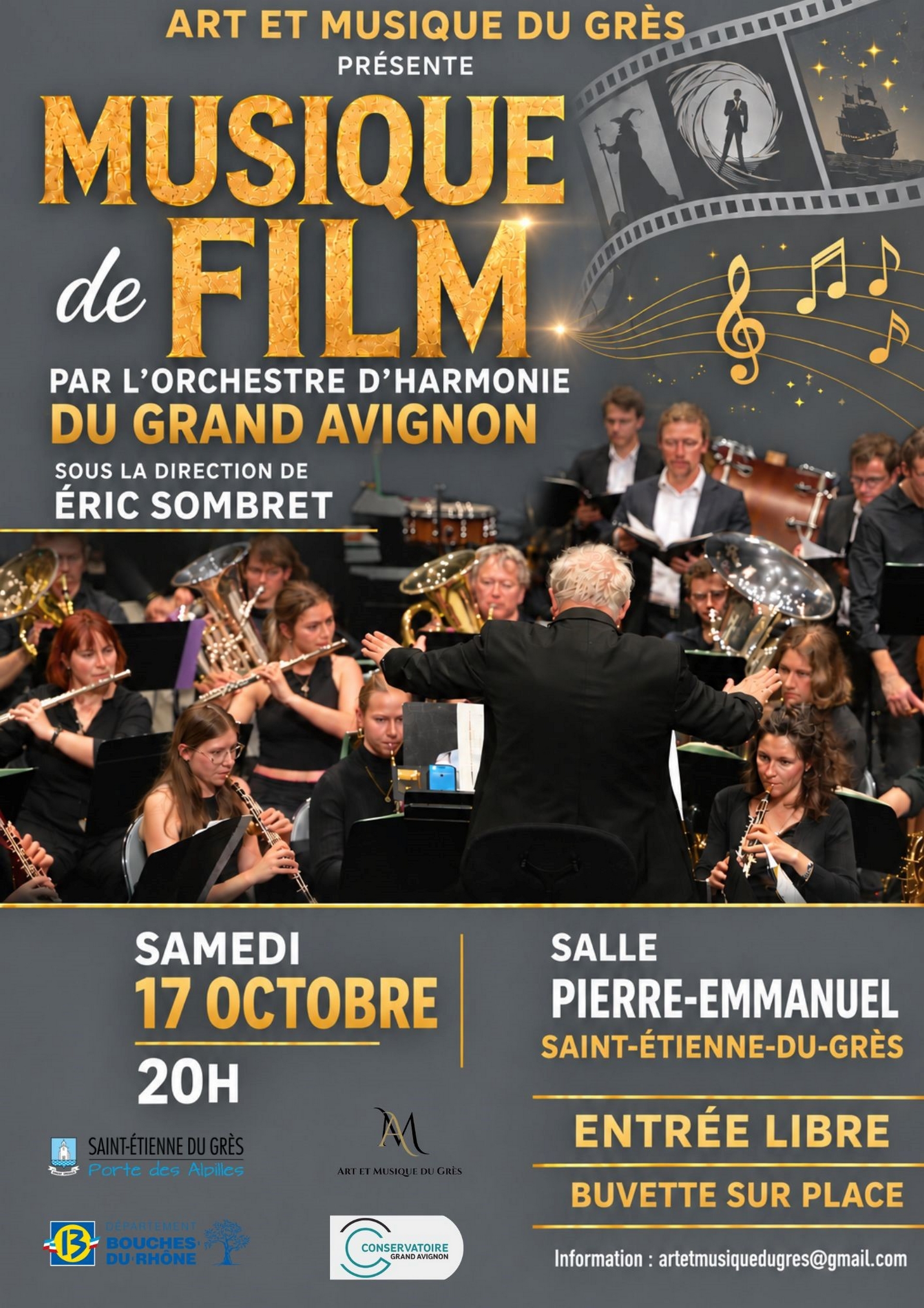 Concert Musique de Film - Orchestre d'Harmonie du Grand Avignon