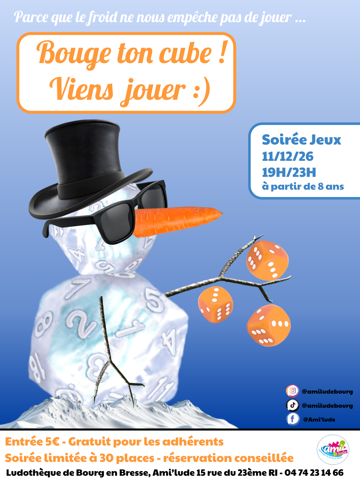 Soirée jeux - "Bouge ton cube"