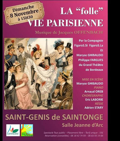 Opérette La Folle vie des Parisiennes
