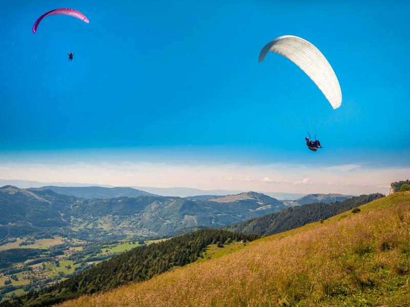 Decollage parapente