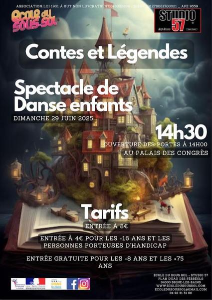 Spectacles de danse des enfants du Studio 57_Digne-les-Bains