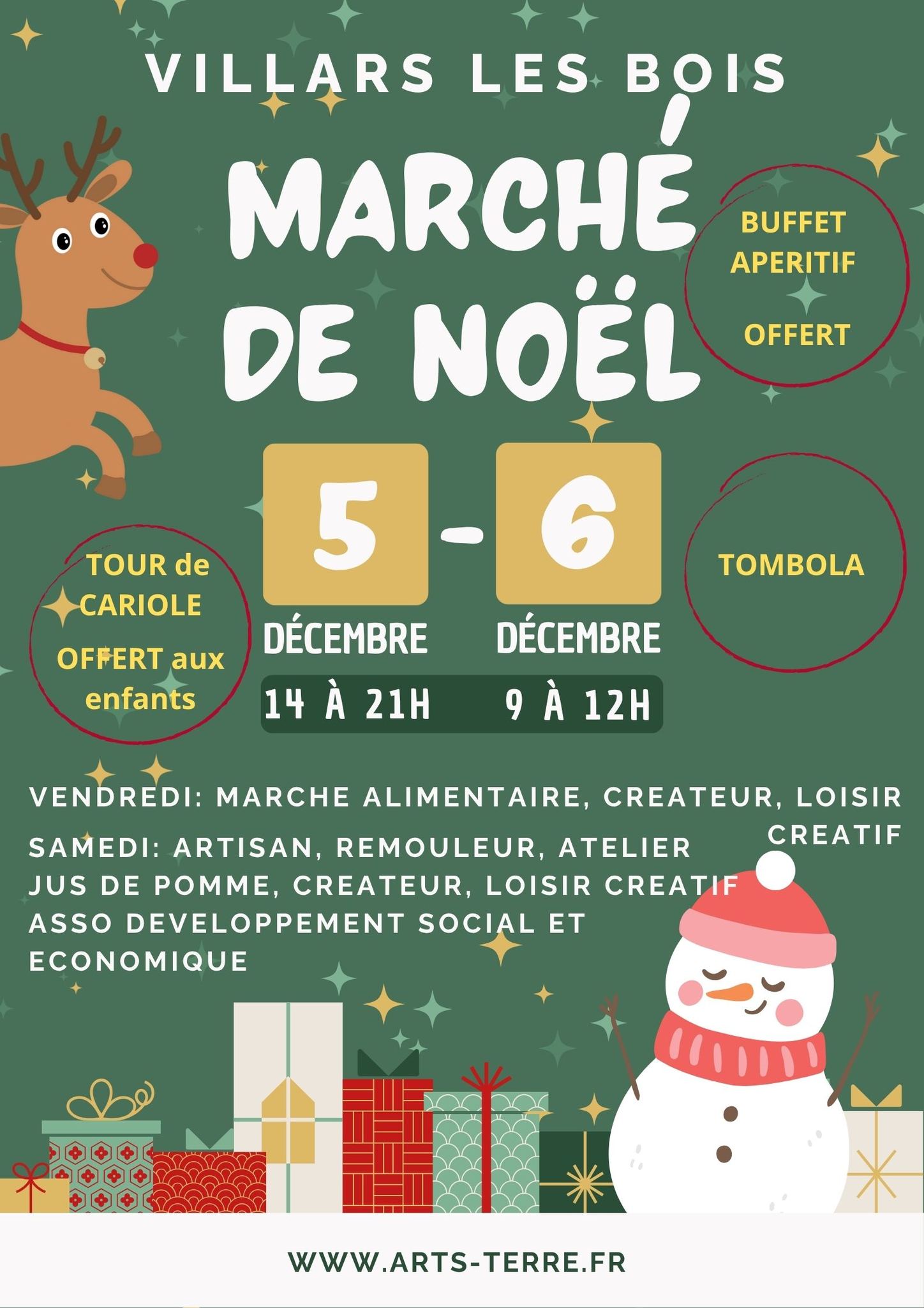 Arts-Terre - Marché de Noël Paysan Artisanal & Artistique