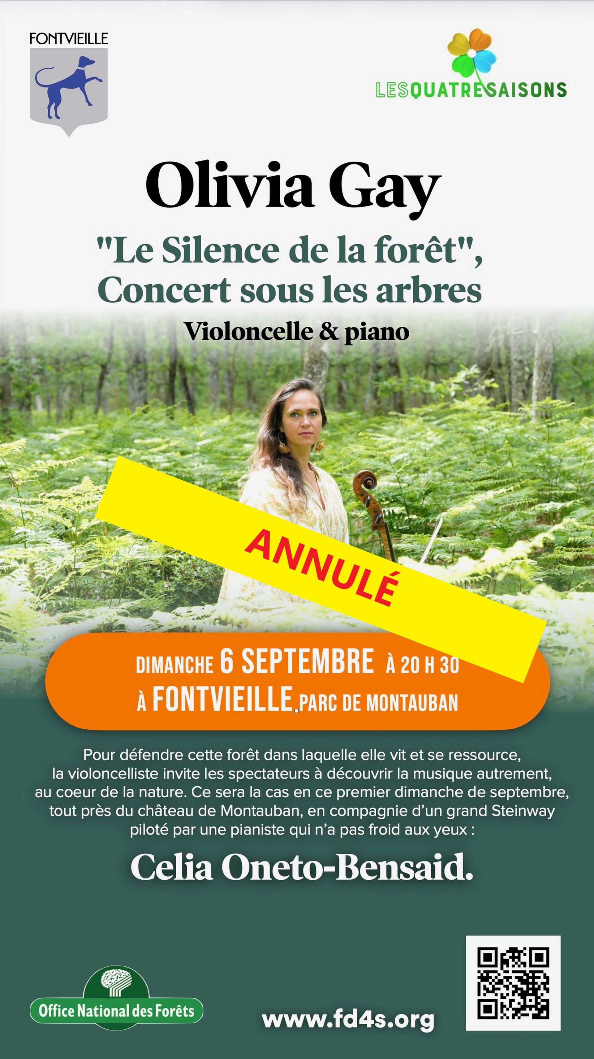 [ANNULÉ] Les Fêtes des 4 Saisons : Concert d'Olivia Gay et ​Celia Oneto-Bensaid au Château de Montauban