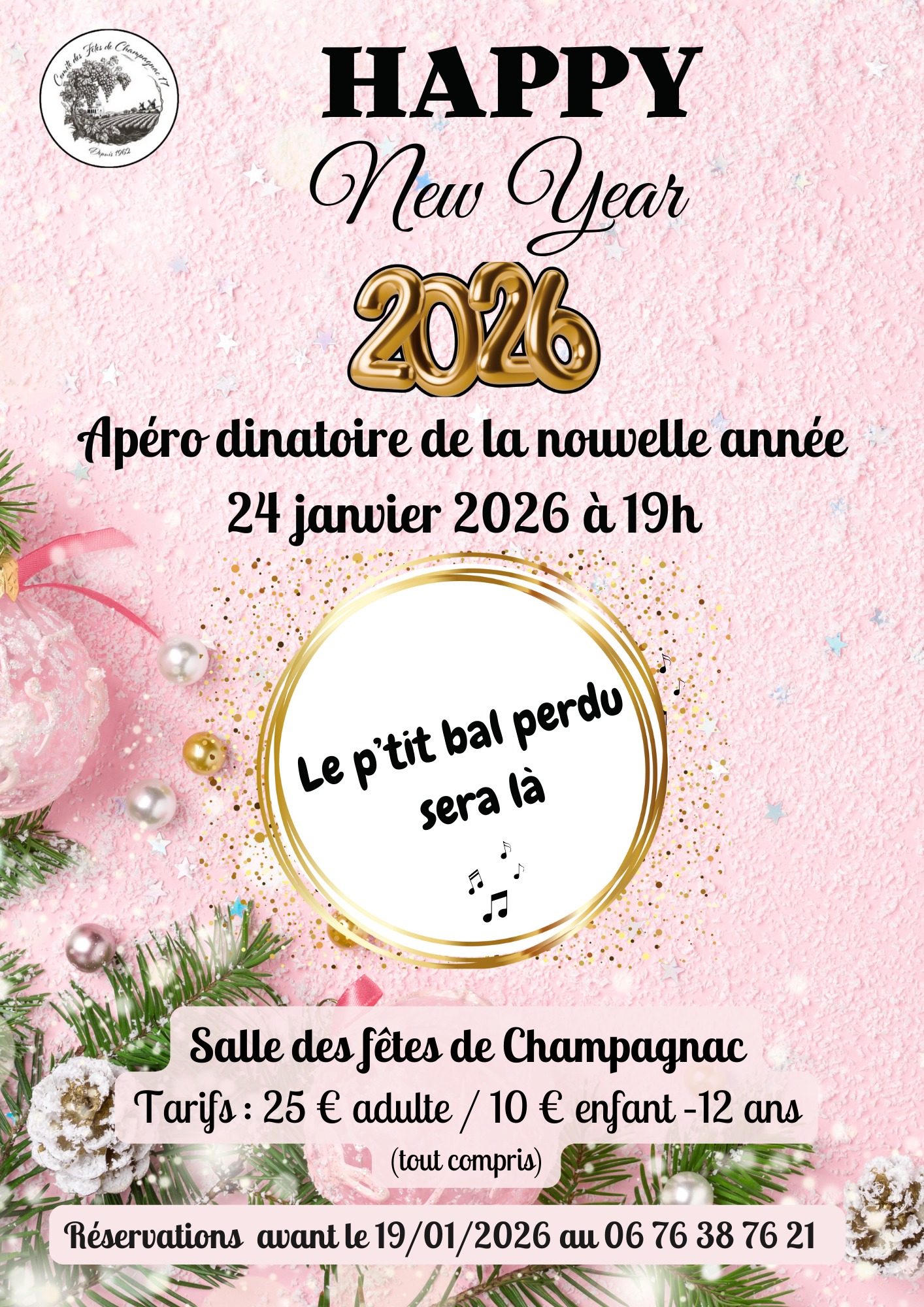 Apéritif dinatoire de la nouvelle année