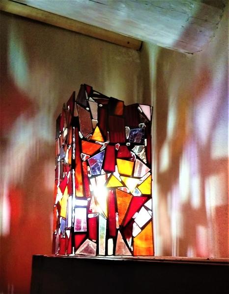 Lampe Arkitecture rouge