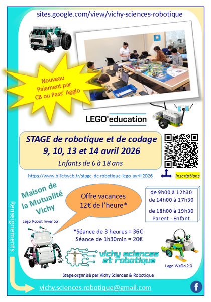 Stages de robotique et programmation