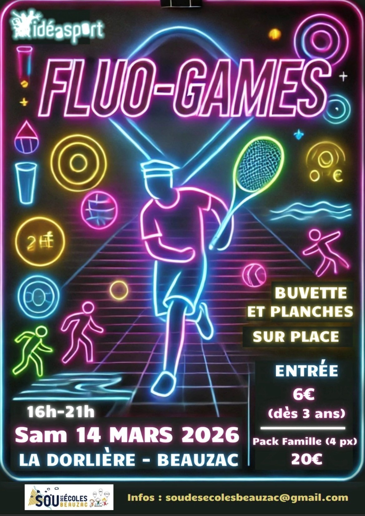 Soirée fluo games