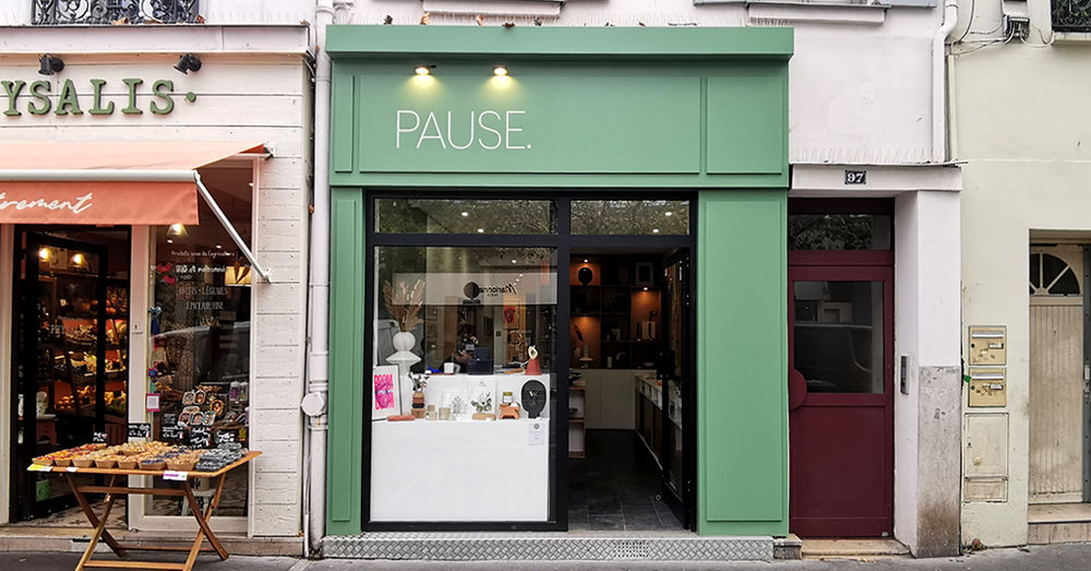 Devanture de la boutique