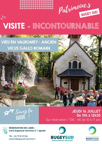 Visite guidée de Vieu-en-Valromey, ancien vicus gallo-romain