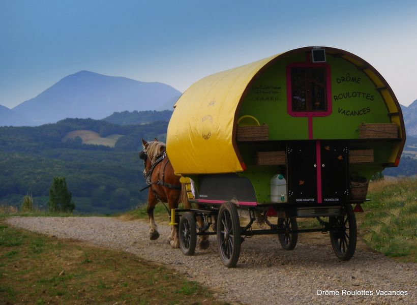 Une semaine de bohème en roulotte tirée par des chevaux
