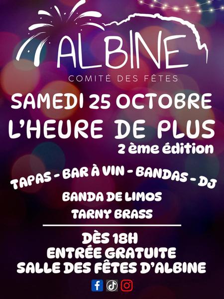 Soirée « L’HEURE DE PLUS » 