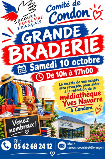 Grande braderie au profit du Secours Populaire_Condom