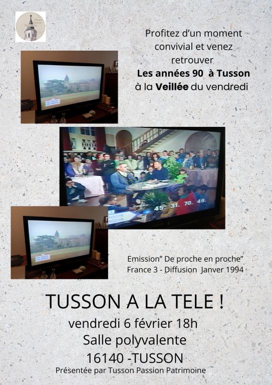 Tusson à la télé !