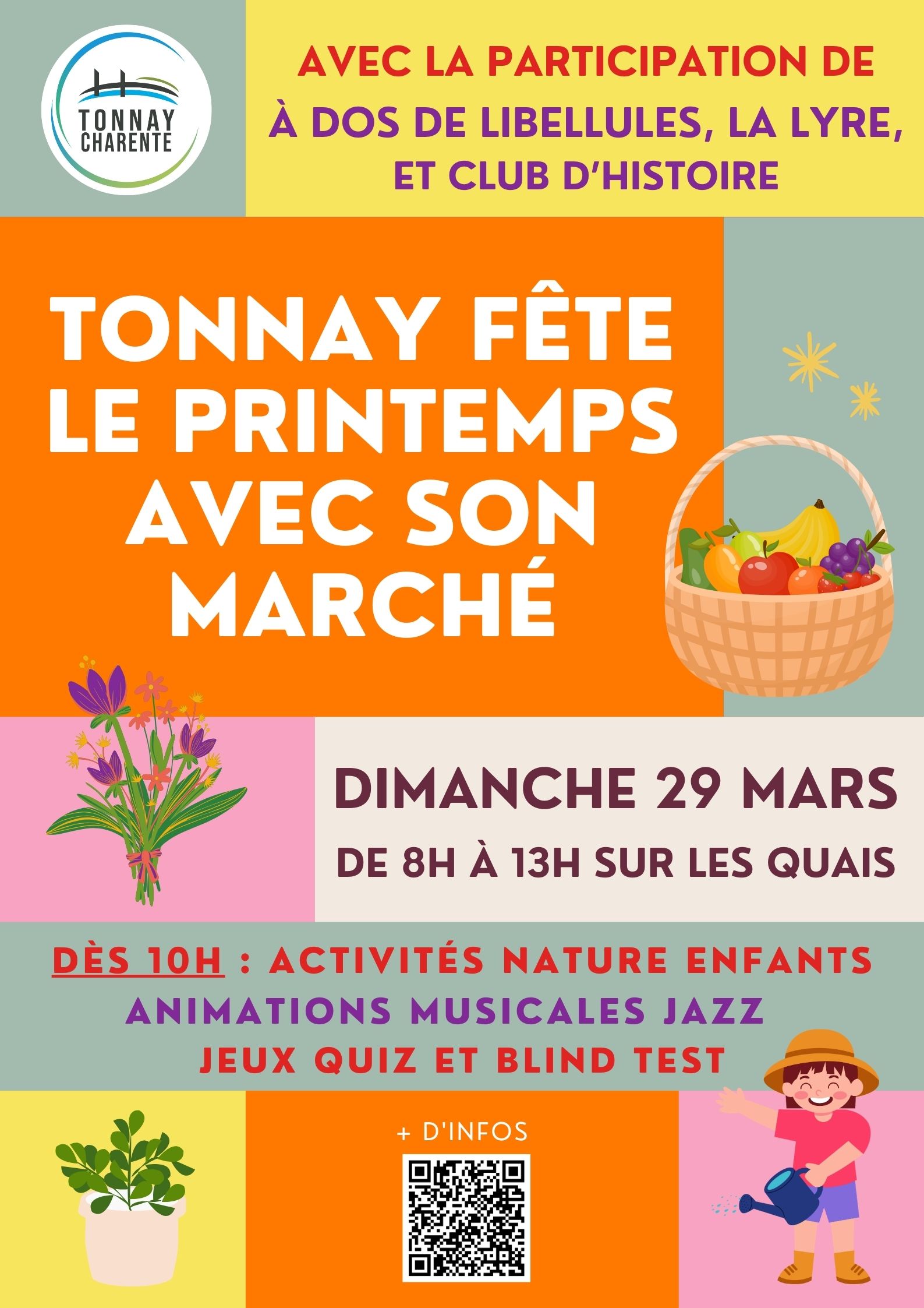 Tonnay fête le printemps avec son marché