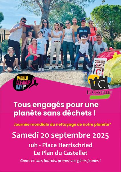 Journée mondiale du nettoyage de notre planète_Le Castellet