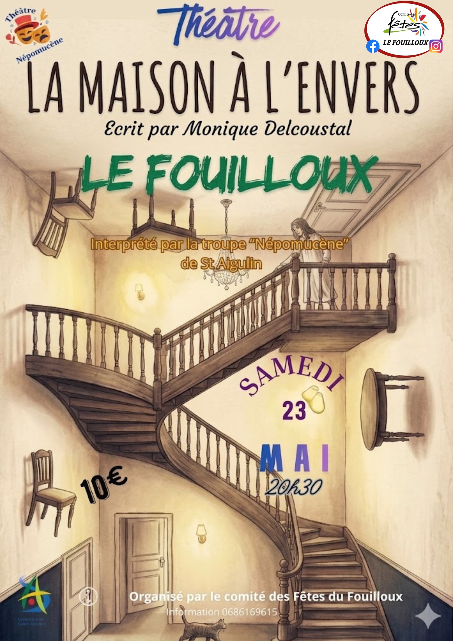 soirée théâtre "la maison à l'envers"
