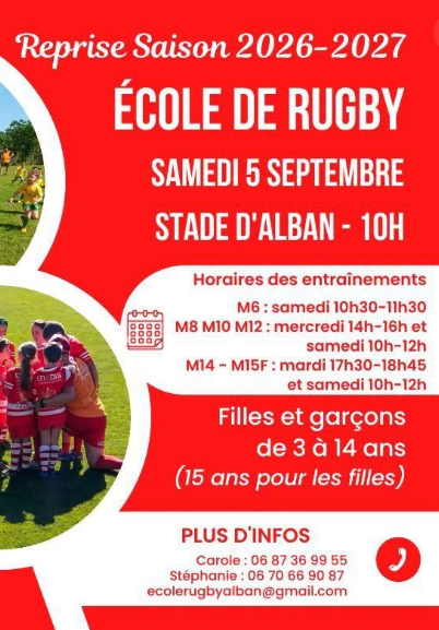 Reprise de la saison à l'USC Alban