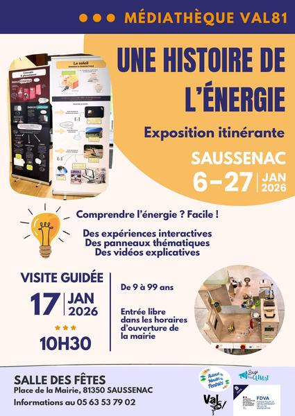 Une Histoire de l'énergie - Exposition itinérante à Saussenac