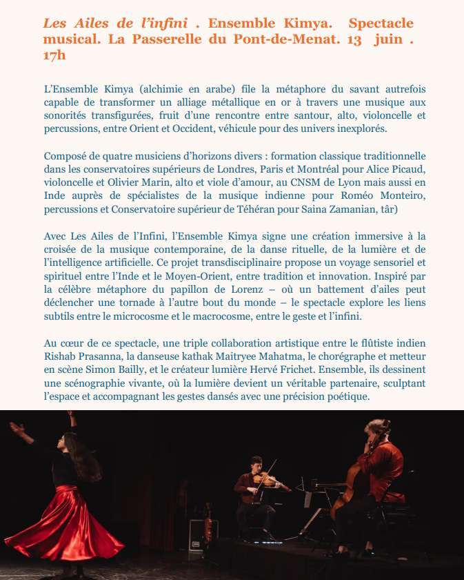 Festival Terres vibrantes - Les ailes de l'infini