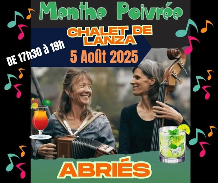Concert avec Menthe Poivrée au chalet de Lanza_Abriès-Ristolas